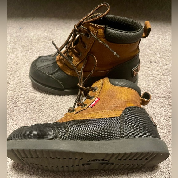 Levi's Kids Tan and Black Adventure Boots - Picture 1 of 7